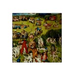 Hieronymus Bosch The Garden Of Earthly Delights (closeup) Hieronymus Bosch The Garden Of Earthly Delights (closeup) 3 Satin Bandana Scarf Front