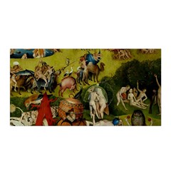 Hieronymus Bosch The Garden Of Earthly Delights (closeup) Hieronymus Bosch The Garden Of Earthly Delights (closeup) 3 Satin Wrap