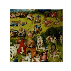 Hieronymus Bosch The Garden Of Earthly Delights (closeup) Hieronymus Bosch The Garden Of Earthly Delights (closeup) 3 Small Satin Scarf (square)