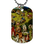 Hieronymus Bosch The Garden Of Earthly Delights (closeup) Hieronymus Bosch The Garden Of Earthly Delights (closeup) 3 Dog Tag (Two Sides) Front