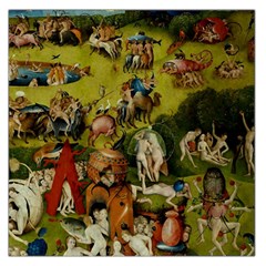 Hieronymus Bosch The Garden Of Earthly Delights (closeup) Hieronymus Bosch The Garden Of Earthly Delights (closeup) 3 Large Satin Scarf (square) by impacteesstreetwearthree