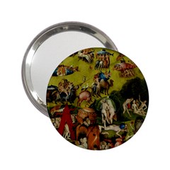 Heronimus Bosch Ship Of Fools Hieronymus Bosch The Garden Of Earthly Delights (closeup) 3 2 25  Handbag Mirrors by impacteesstreetwearthree