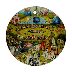 Hieronymus Bosch The Garden Of Earthly Delights Ornament (round)