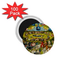 Hieronymus Bosch The Garden Of Earthly Delights 1 75  Magnets (100 Pack) 