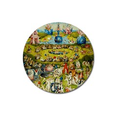 Hieronymus Bosch The Garden Of Earthly Delights Magnet 3  (round)