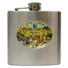 Hieronymus Bosch The Garden Of Earthly Delights Hip Flask (6 Oz)