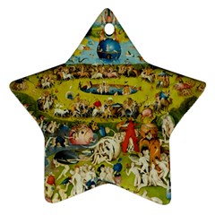 Hieronymus Bosch The Garden Of Earthly Delights Star Ornament (two Sides)