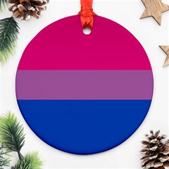 Bisexual Pride Flag Bi Lgbtq Flag Ornament (round) by lgbtnation