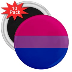 Bisexual Pride Flag Bi Lgbtq Flag 3  Magnets (10 Pack)  by lgbtnation