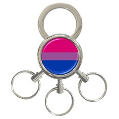 Bisexual Pride Flag Bi Lgbtq Flag 3-ring Key Chain by lgbtnation