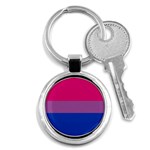 Bisexual Pride Flag Bi LGBTQ Flag Key Chain (Round) Front