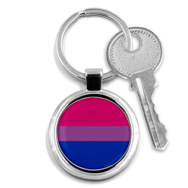 Bisexual Pride Flag Bi LGBTQ Flag Key Chain (Round)