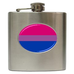 Bisexual Pride Flag Bi Lgbtq Flag Hip Flask (6 Oz) by lgbtnation