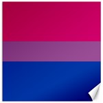 Bisexual Pride Flag Bi LGBTQ Flag Canvas 16  x 16  15.2 x15.41  Canvas - 1