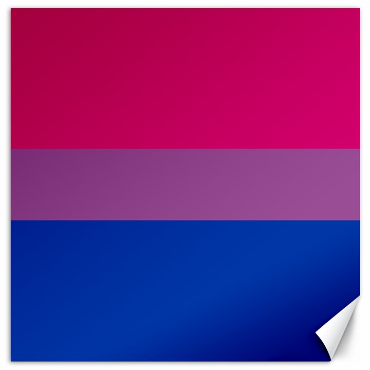 Bisexual Pride Flag Bi LGBTQ Flag Canvas 16  x 16 