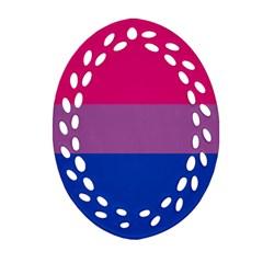 Bisexual Pride Flag Bi Lgbtq Flag Oval Filigree Ornament (two Sides) by lgbtnation