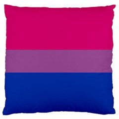 Bisexual Pride Flag Bi Lgbtq Flag Large Flano Cushion Case (one Side) by lgbtnation