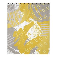 Ochre Yellow And Grey Abstract Shower Curtain 60  X 72  (medium)  by charliecreates