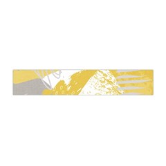 Ochre Yellow And Grey Abstract Flano Scarf (mini)