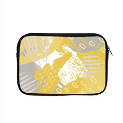 Ochre Yellow And Grey Abstract Apple Macbook Pro 15  Zipper Case