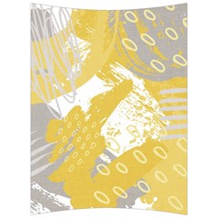 Ochre Yellow And Grey Abstract Back Support Cushion