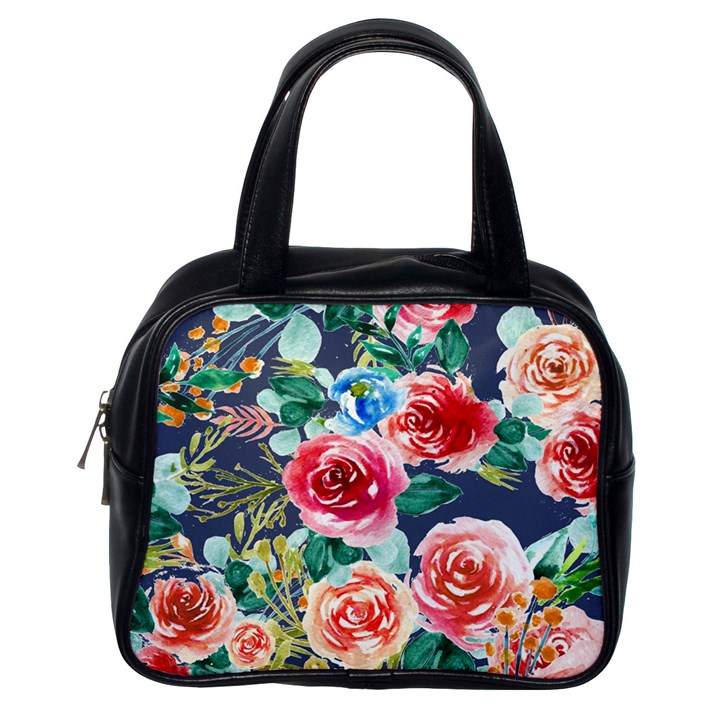 Watercolour Floral  Classic Handbag (One Side)