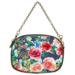 Watercolour Floral  Chain Purse (one Side) by charliecreates