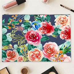 Watercolour Floral  Cosmetic Bag (xxl) by charliecreates