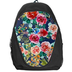 Watercolour Floral  Backpack Bag by charliecreates