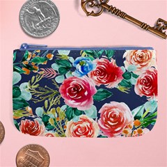 Watercolour Floral  Large Coin Purse by charliecreates