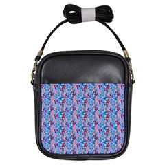 Floral Pattern Girls Sling Bag by ArtworkByPatrick