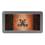 Beautiful Elegant Decorative Frog On Vintage Background Memory Card Reader (Mini) Front