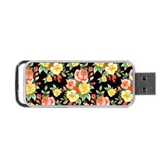 Flowers Watercolor Portable Usb Flash (two Sides) by ArtworkByPatrick