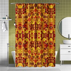 Flower Fabric Shower Curtain 48  X 72  (small)  by ArtworkByPatrick