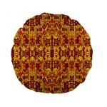 Flower Fabric Standard 15  Premium Flano Round Cushions Front