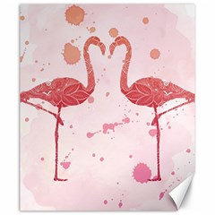 Pink Watercolour Flamingo Canvas 20  X 24  by charliecreates