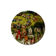 Hieronymus Bosch The Garden Of Earthly Delights (closeup) 3 Magnet 3  (round)