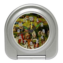 Hieronymus Bosch The Garden Of Earthly Delights (closeup) 3 Travel Alarm Clock