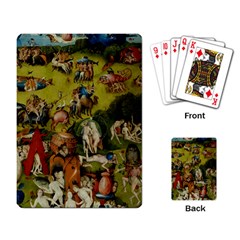 Hieronymus Bosch The Garden Of Earthly Delights (closeup) 3 Playing Cards Single Design (rectangle)