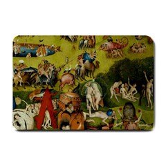 Hieronymus Bosch The Garden Of Earthly Delights (closeup) 3 Small Doormat 