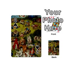 Hieronymus Bosch The Garden Of Earthly Delights (closeup) 3 Playing Cards 54 Designs (mini)