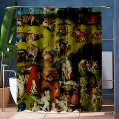 Hieronymus Bosch The Garden Of Earthly Delights (closeup) 3 Shower Curtain 60  X 72  (medium) 