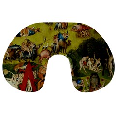 Hieronymus Bosch The Garden Of Earthly Delights (closeup) 3 Travel Neck Pillow by impacteesstreetwearthree