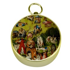 Hieronymus Bosch The Garden Of Earthly Delights (closeup) 3 Gold Compasses