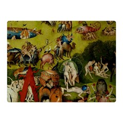 Hieronymus Bosch The Garden Of Earthly Delights (closeup) 3 Double Sided Flano Blanket (mini) 