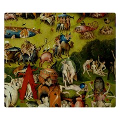 Hieronymus Bosch The Garden Of Earthly Delights (closeup) 3 Double Sided Flano Blanket (small) 