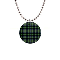 Abercrombie Tartan 1  Button Necklace