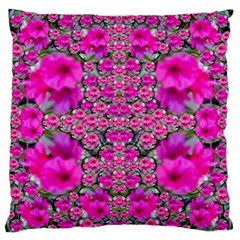 From The Sky Came Flowers In Peace Standard Flano Cushion Case (one Side) by pepitasart