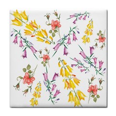 Wild Flower Tile Coasters by charliecreates