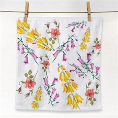 Wild Flower Face Towel by charliecreates